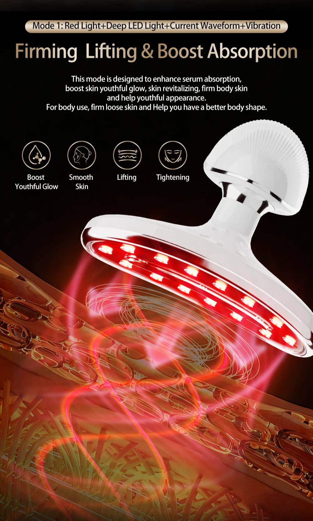 LED Facial Sculpting and Skin Tightening Device