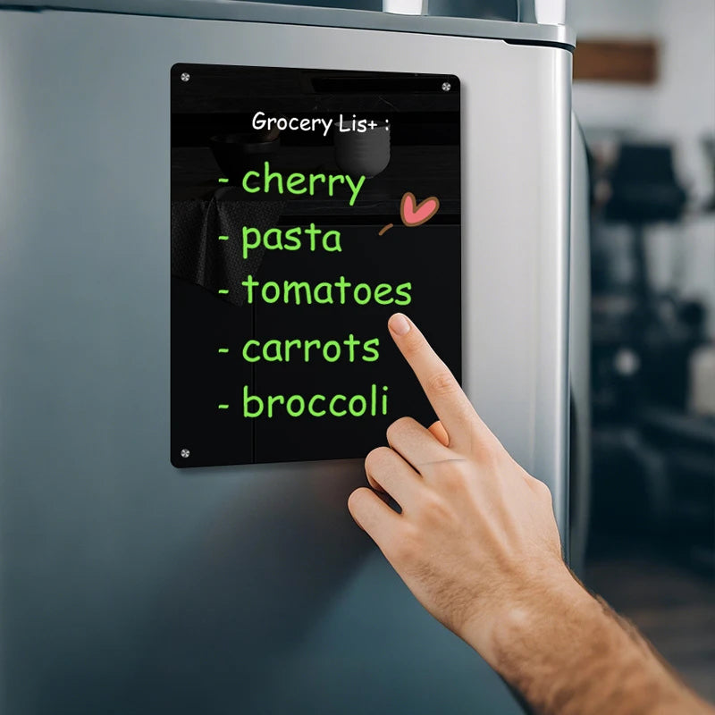 Magnetic Acrylic Dry Erase Refrigerator Message Board - 3