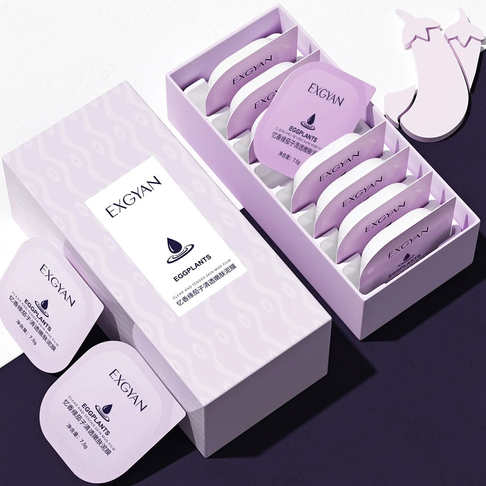 Eggplant Pore Cleansing Mud Mask Set - 1