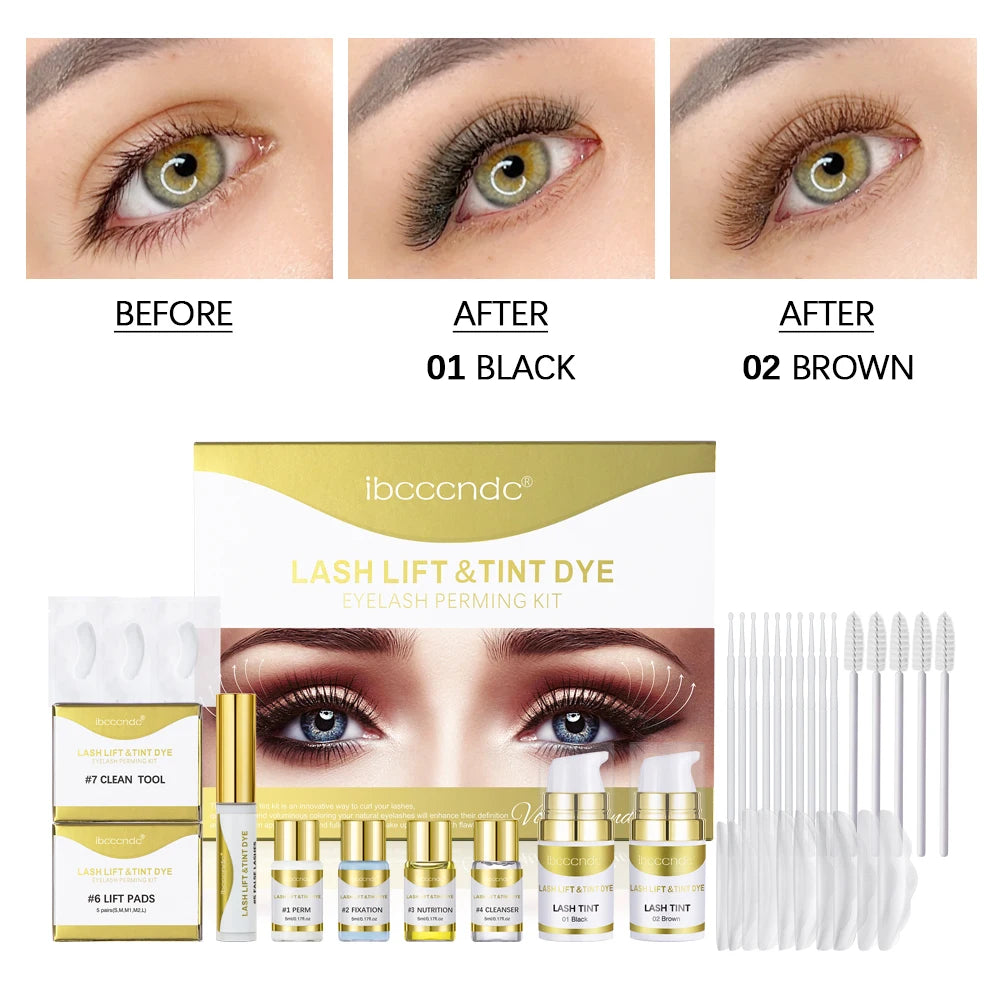Professional Eyelash and Eyebrow Lift and Tint Kit
