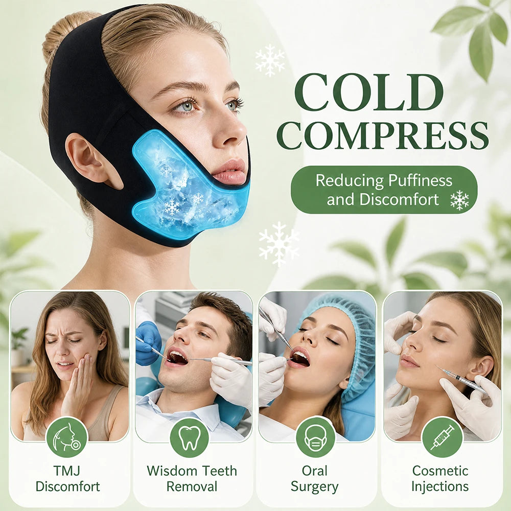 Hot and Cold V-Line Facial Lifting and Recovery Bandage