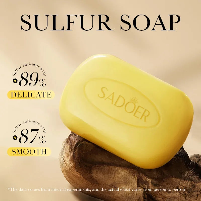 Sulfur Anti-Acne and Mite Removing Facial Soap - 2