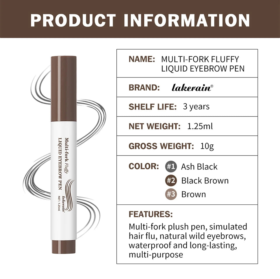Microblading Multi-Fork Liquid Eyebrow Pen