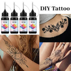 DIY Temporary Tattoo Gel Kit for Body Art