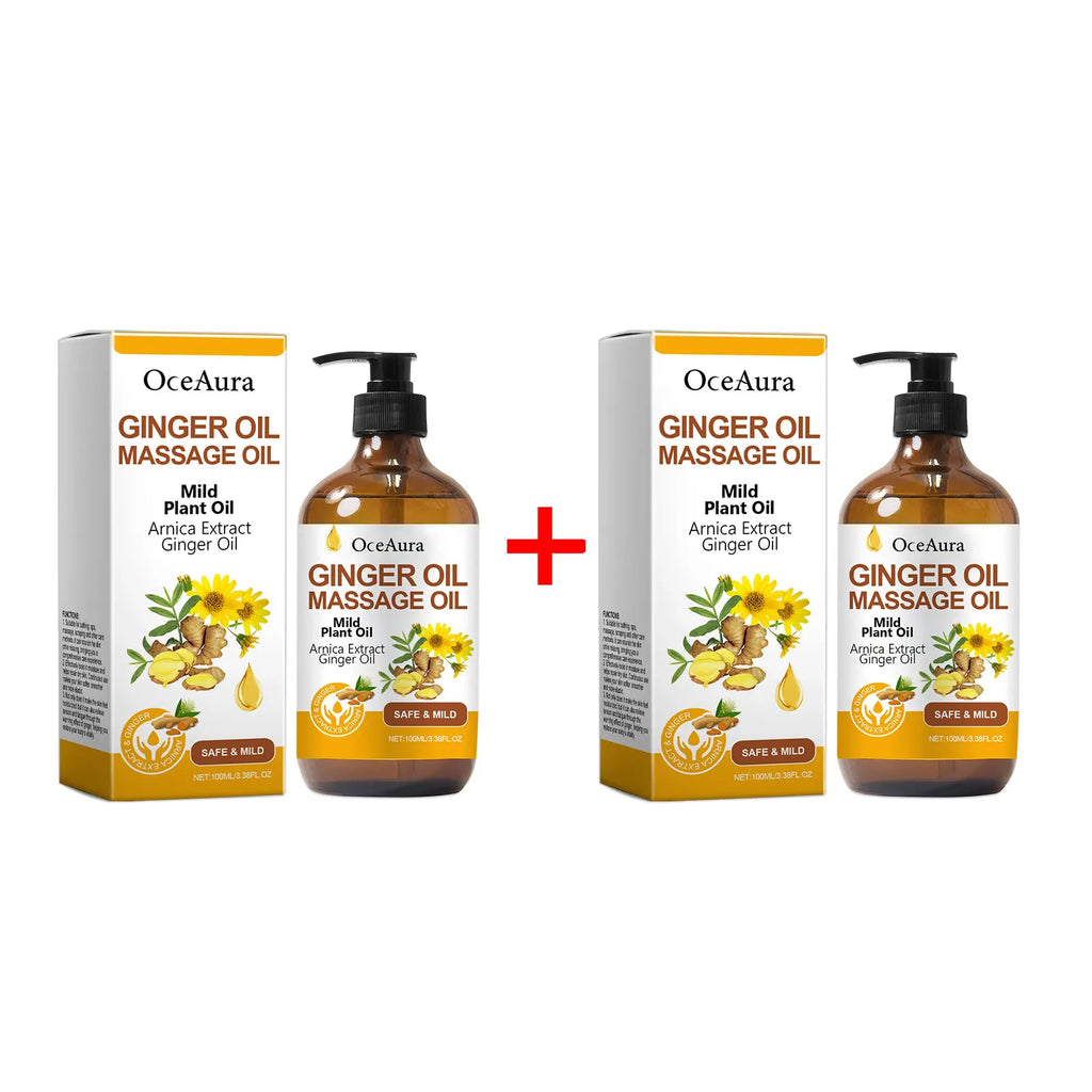 Relaxing Ginger Body Massage Oil for Muscle Relief