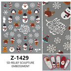 Festive Christmas Holiday Nail Art Decals