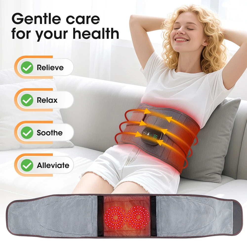 Cordless Heated Vibration Back Massager Belt