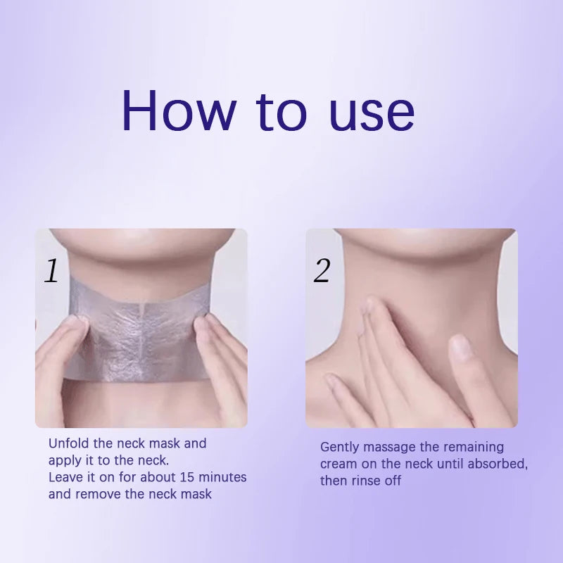 Hydrating Collagen Neck Firming Mask for Wrinkle Reduction