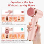 4-in-1 Electric Facial Cleansing and Massage Device
