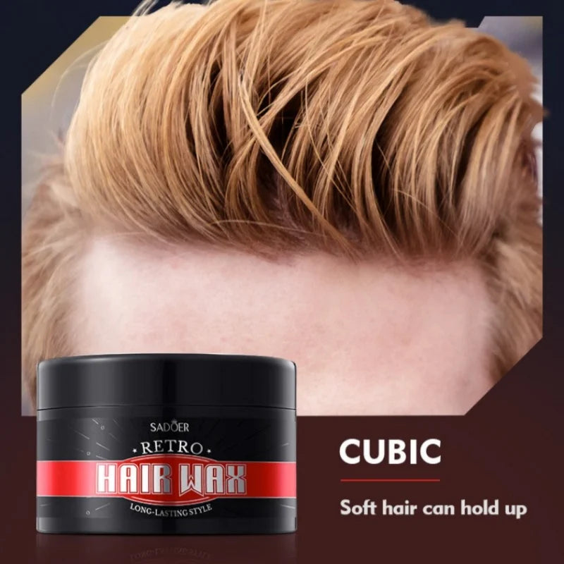 Strong Hold Men's Retro Hair Styling Wax