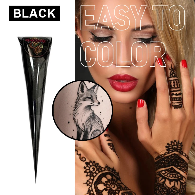 Semi-Permanent Organic Henna Tattoo Cream