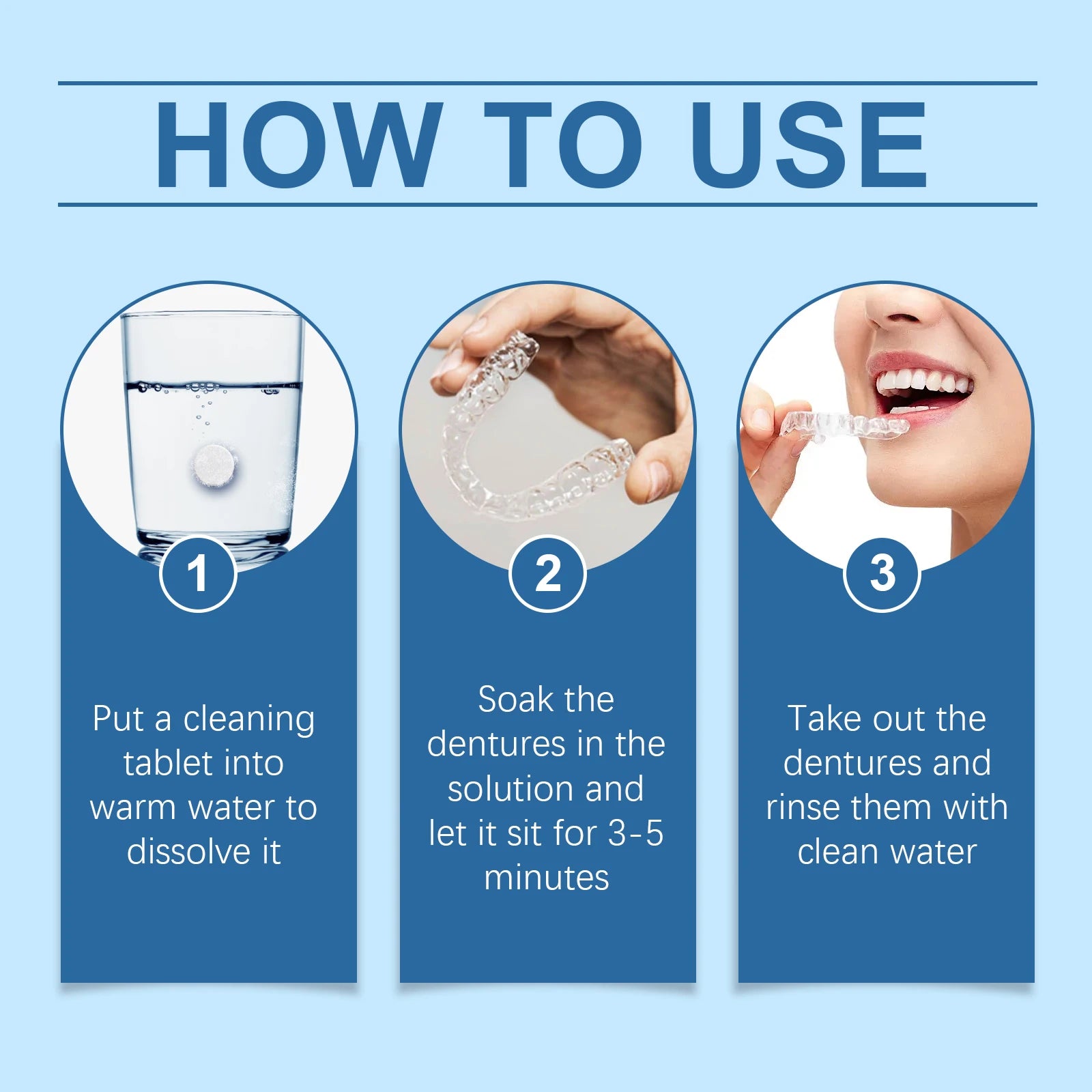 Effervescent Denture and Retainer Cleaning Tablets - 12