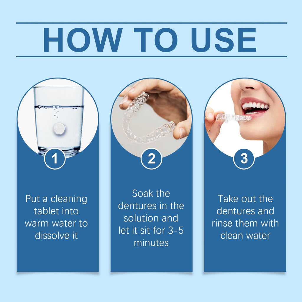 Effervescent Denture and Retainer Cleaning Tablets