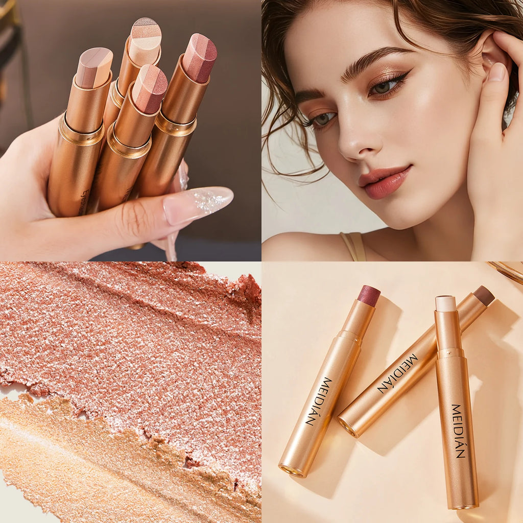 Three-Tone Gradient Eyeshadow Stick for Beginners