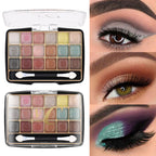 18-Color Glitter and Matte Eyeshadow Makeup Palette