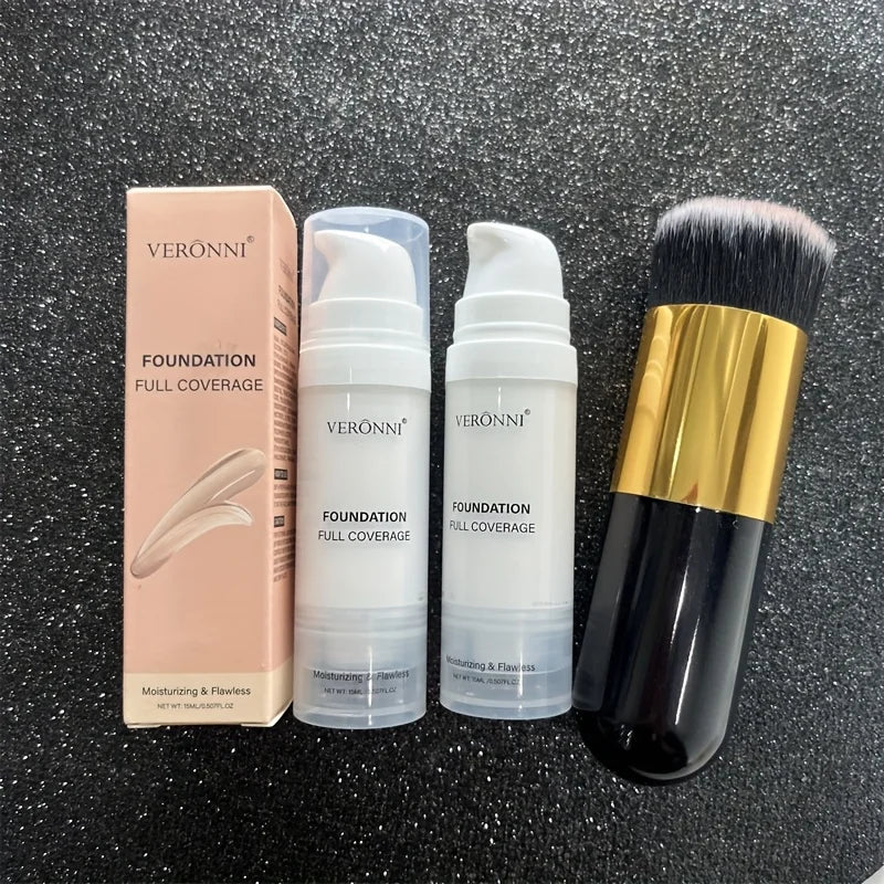 Full Coverage White Halloween Makeup Kit with Brush