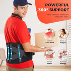 Heated Lower Back Support Massager Belt