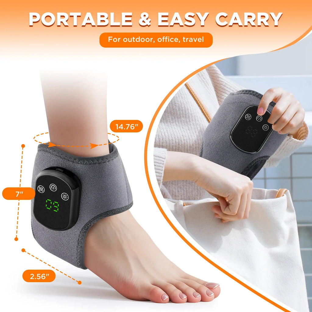 Heated Ankle Massager with Vibration Therapy