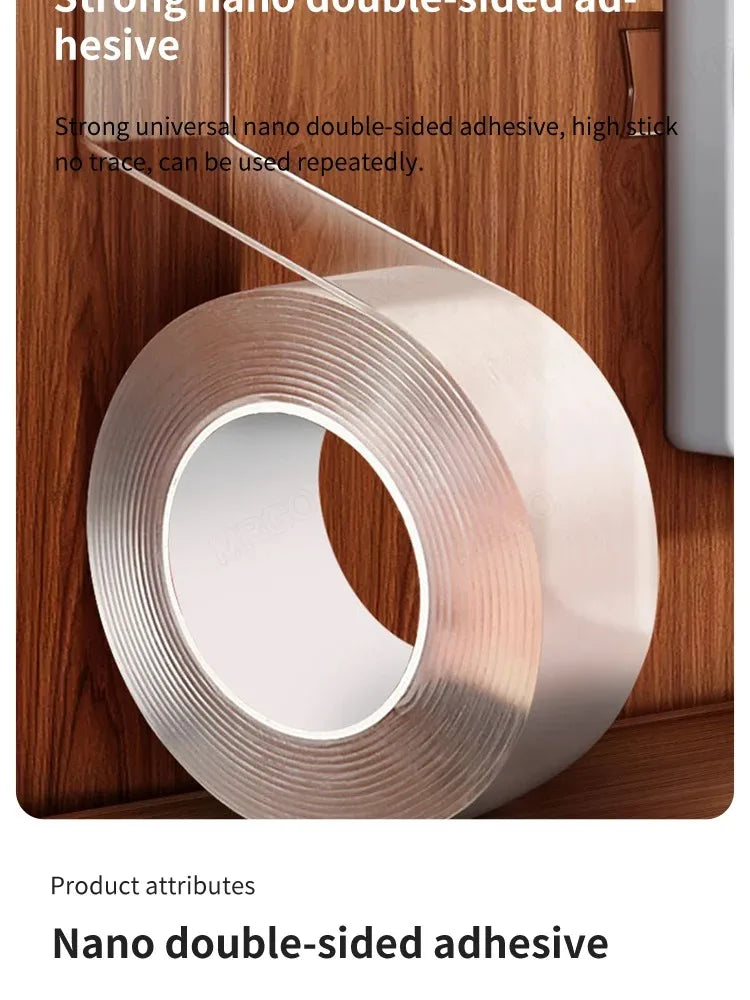 Reusable Double-Sided Nano Adhesive Mounting Tape