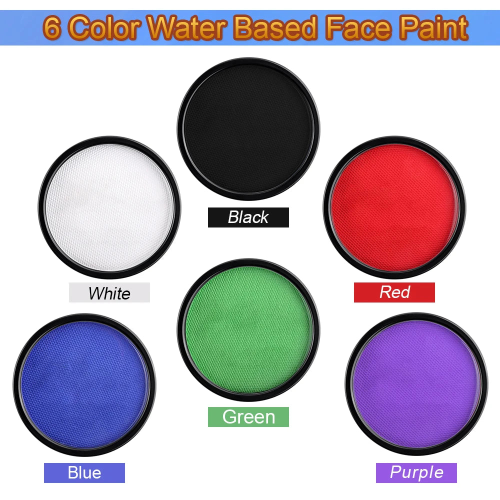 Professional Monochrome Water-Activated Face & Body Paint