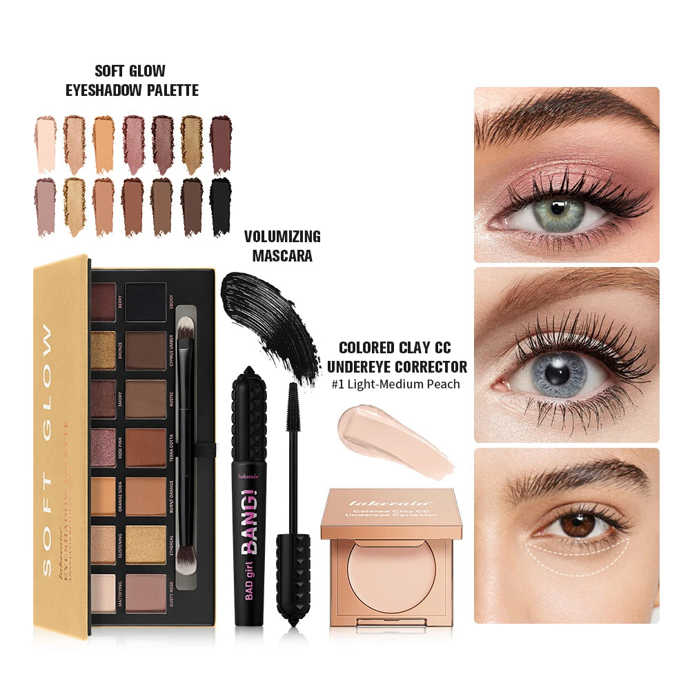 3-Piece Essential Eye Makeup Kit