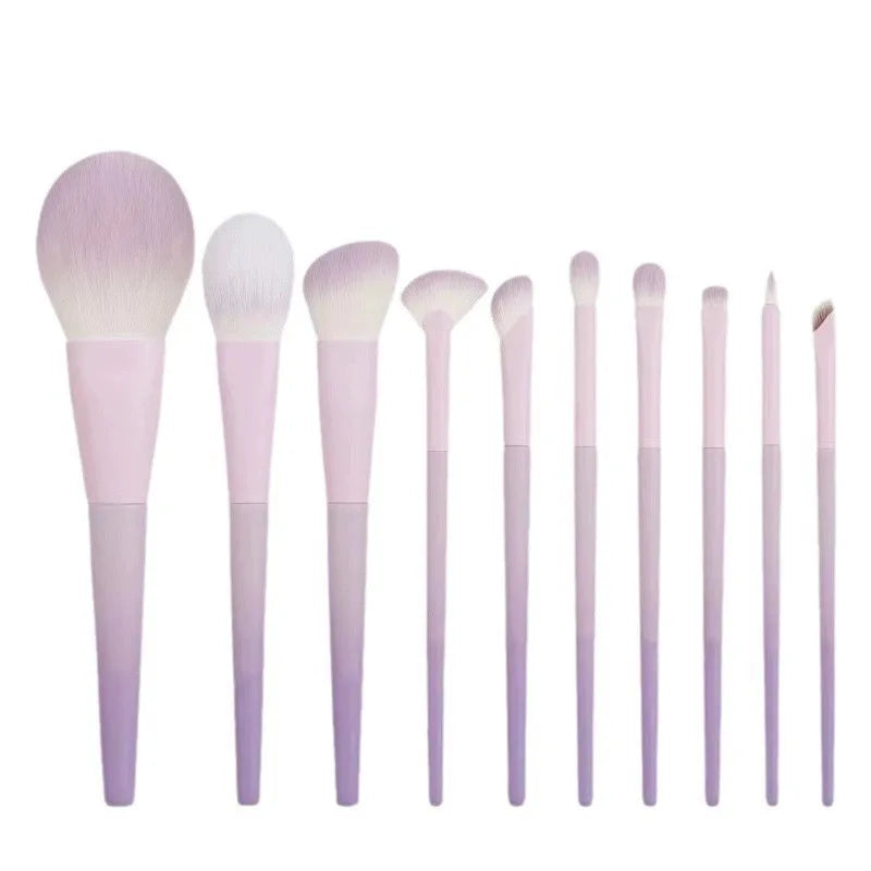 10-Piece Professional Soft Makeup Brush Set - 5