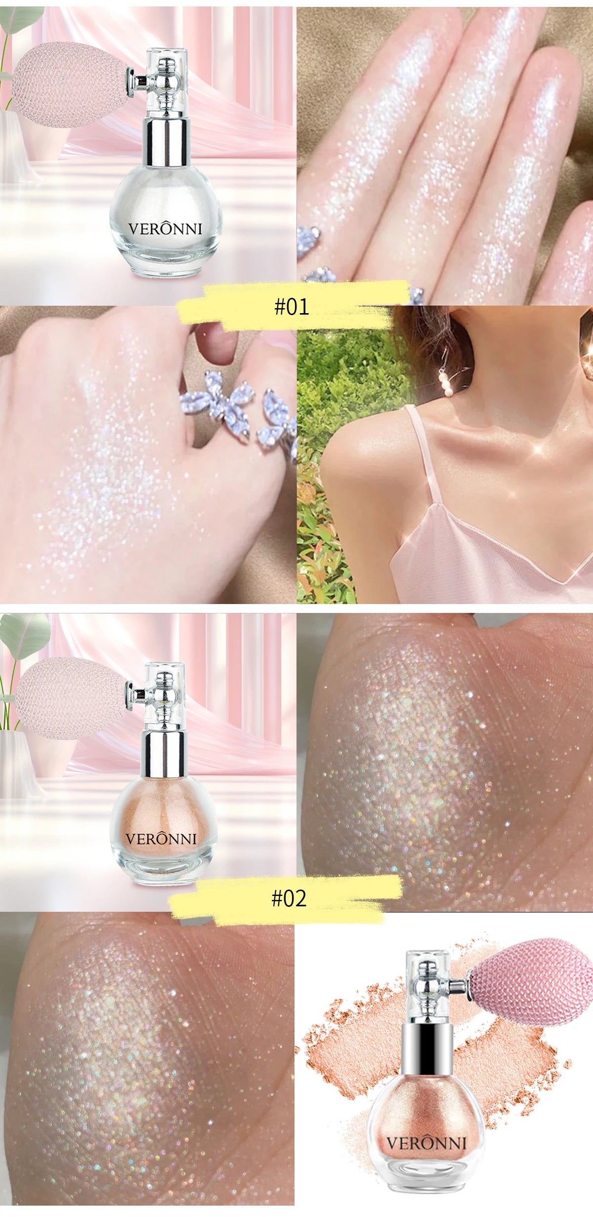 High Gloss Shimmer Glitter Body Highlighter Spray