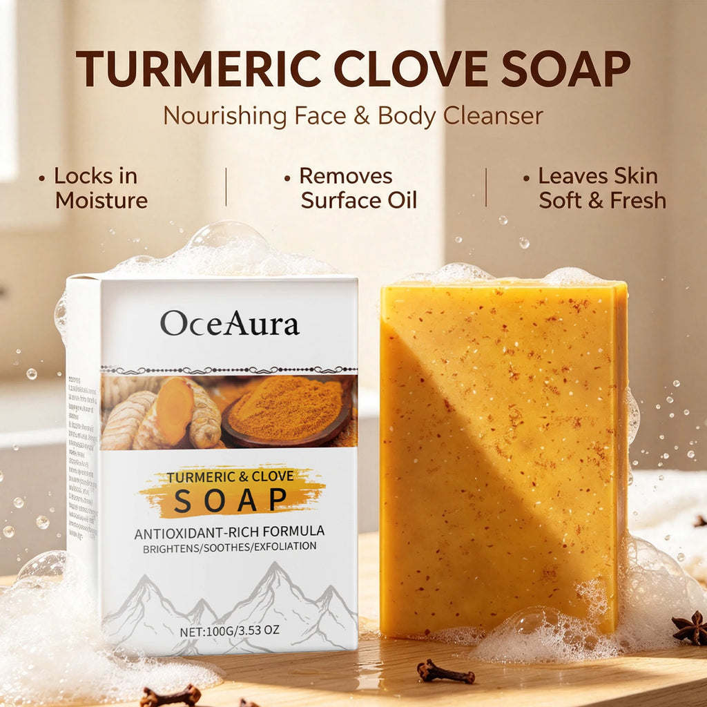 Brightening Turmeric and Clove Exfoliating Soap Bar