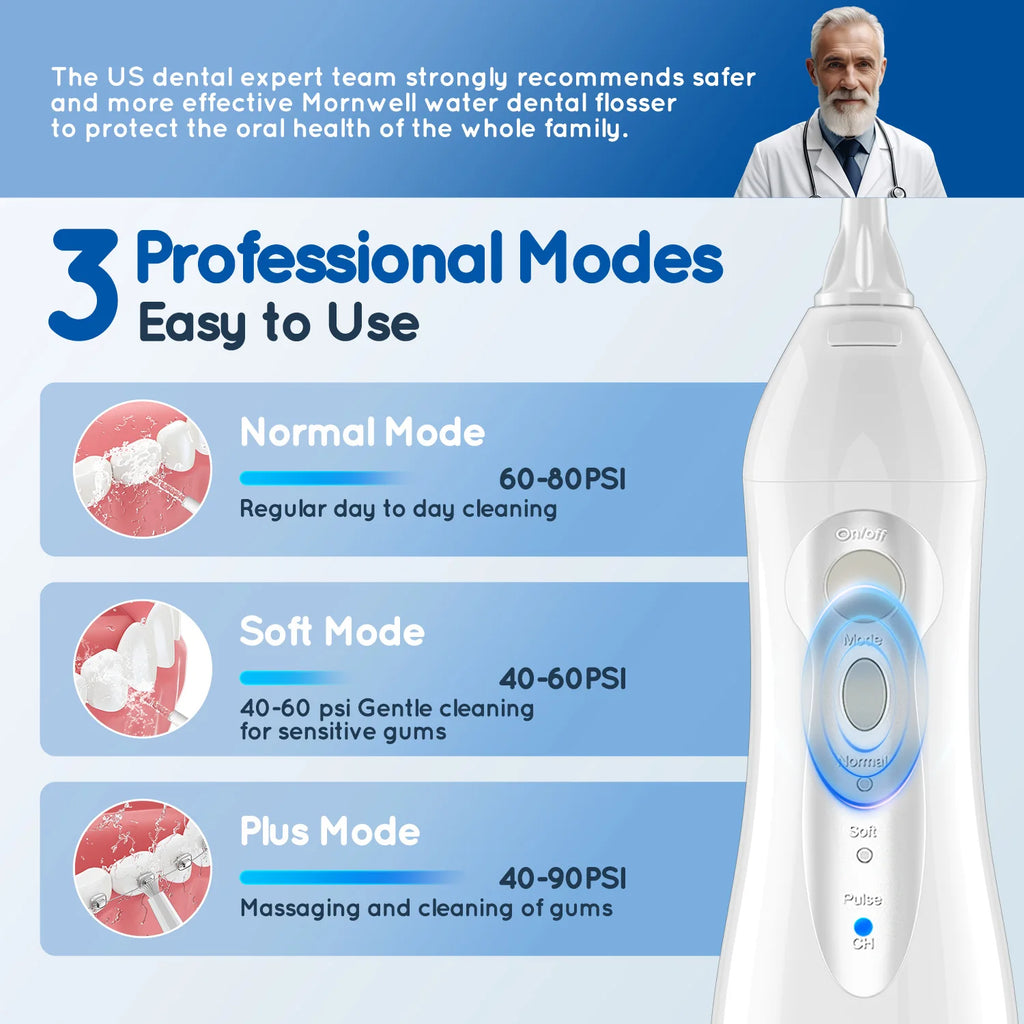 Portable Electric Water Flosser for Deep Teeth Cleaning
