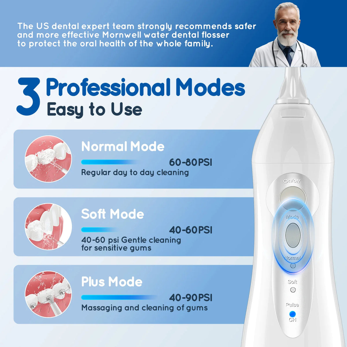 Portable Electric Water Flosser for Deep Teeth Cleaning