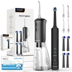 Professional Electric Toothbrush and Water Flosser Oral Care Kit