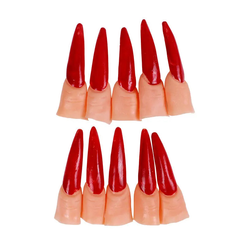 Scary Witch Claw Finger Nails for Halloween Costumes
