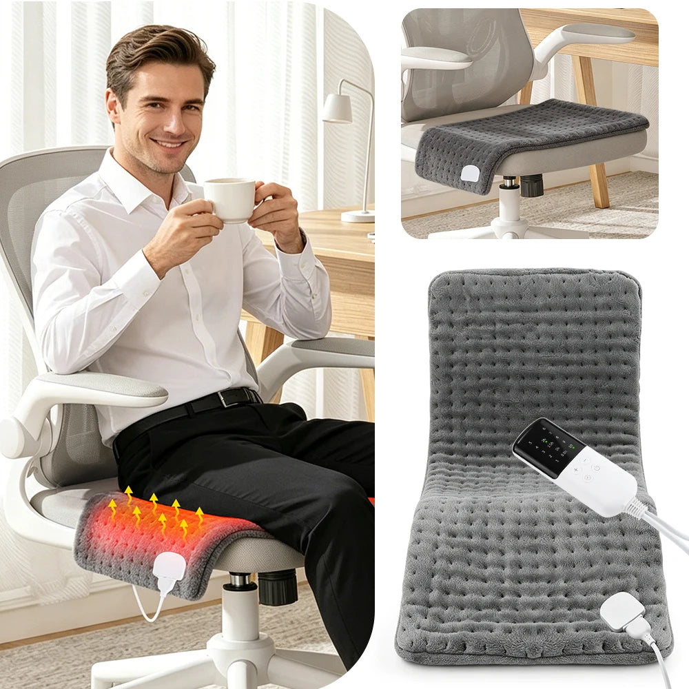 Electric Flannel Heating Pad for Pain Relief and Muscle Relaxation
