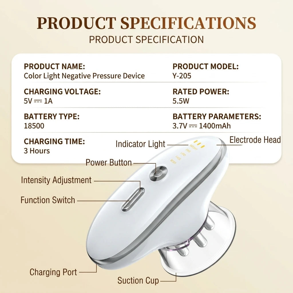 3-in-1 Handheld Body Sculpting and Skin Tightening Massager - 16
