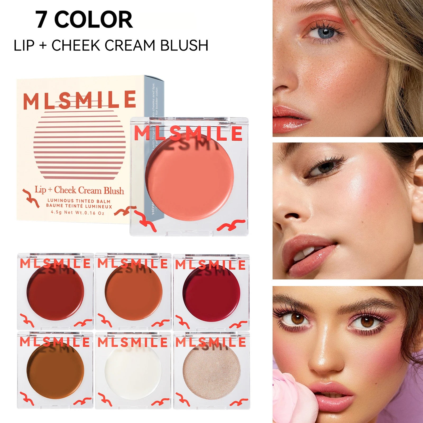 Luminous Cream Blush for Lips and Cheeks - 1