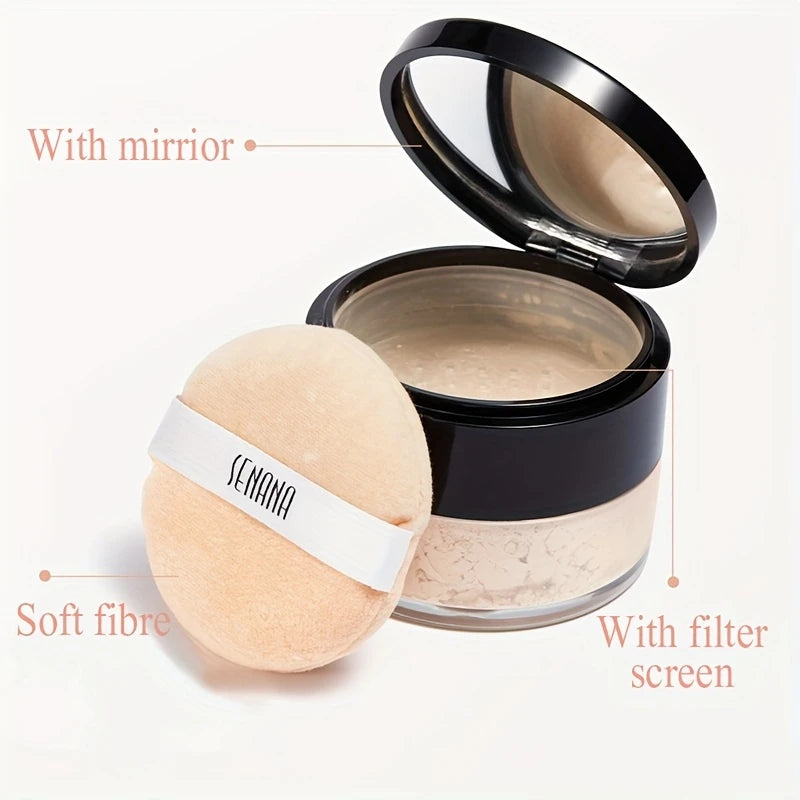 Hydrating Matte Loose Setting Powder for Flawless Skin