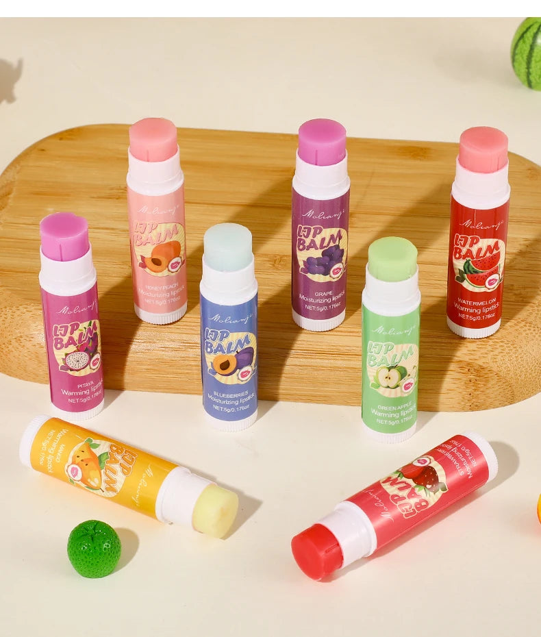 12-Piece Fruity Moisturizing Lip Balm Set for Dry Lips - 38