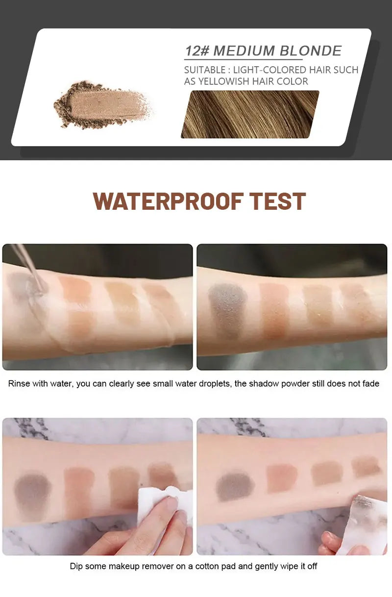 Waterproof Hairline Enhancer Shadow Powder Stick - 14