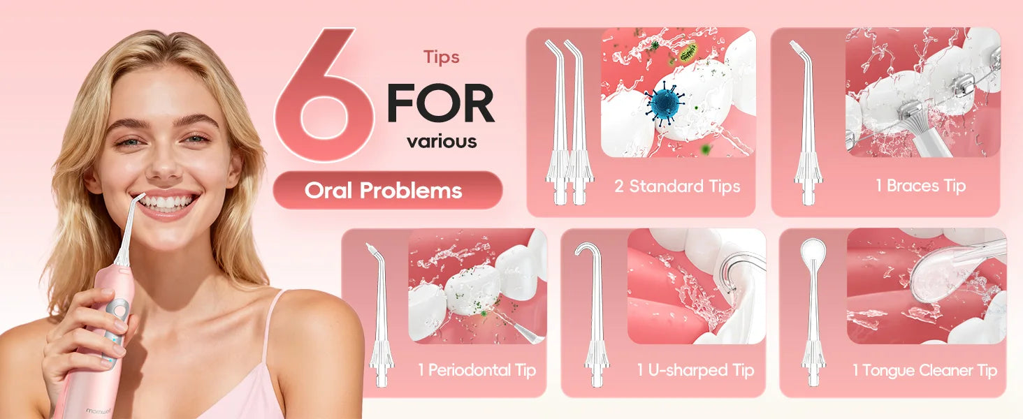 Portable Rechargeable Electric Water Flosser for Teeth - 16