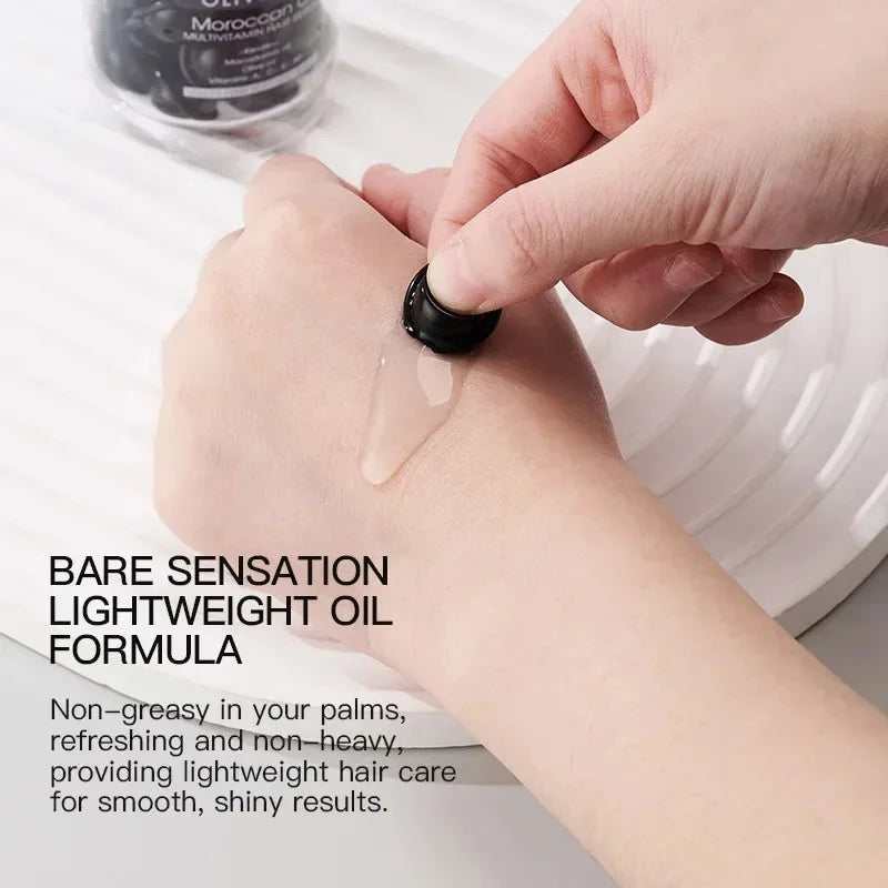 Multivitamin Hair Repair Serum Capsules for Soft and Shiny Hair